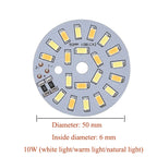 DC5V Dimmable LED Chip 5W-30W Surface Light Source SMD 5730 LED Light Beads DIY Tricolor Adjustable LED Bulb White Warm White