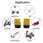 XT60H Connector Plug with Sheath Housing Female Male XT60 Bullet Adapters Connectors for RC Lipo Battery Car Drone Airplane