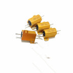 10W 25W Aluminum Power Metal Shell Case Wirewound Resistor 0.01R ~ 30K 6 8 10 15 20 33 150 200 500 Ohm 1K 10K RX24 Resistance
