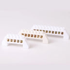 Blue White Green Bridge Design Zero Line 4-12 Pole Screw Brass Copper Grounding Strip Terminal Block Connector Earth And Neutral