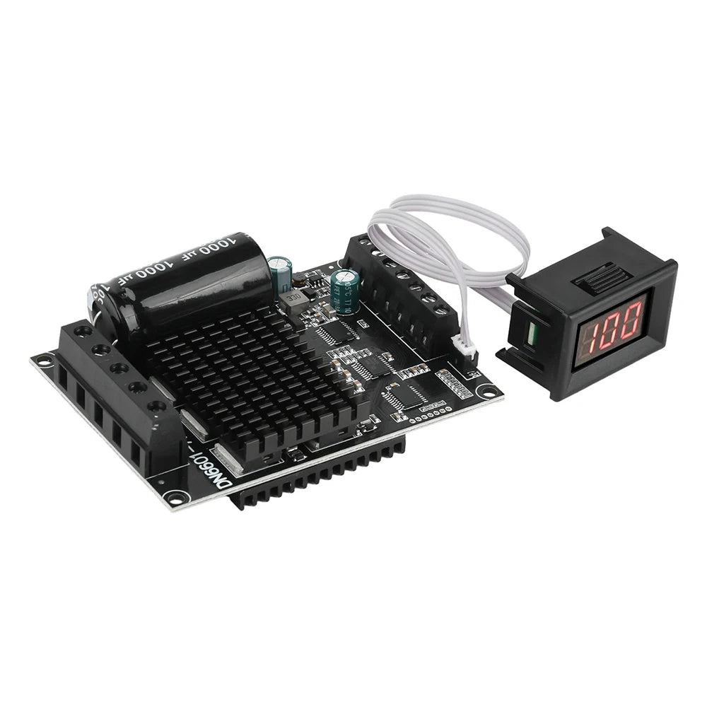 DC 6-80V BLDC Three Phase DC Brushless Motor Controller PWM High Power 1600W 20A Hall Motor Control Driver Board Motor Regulator