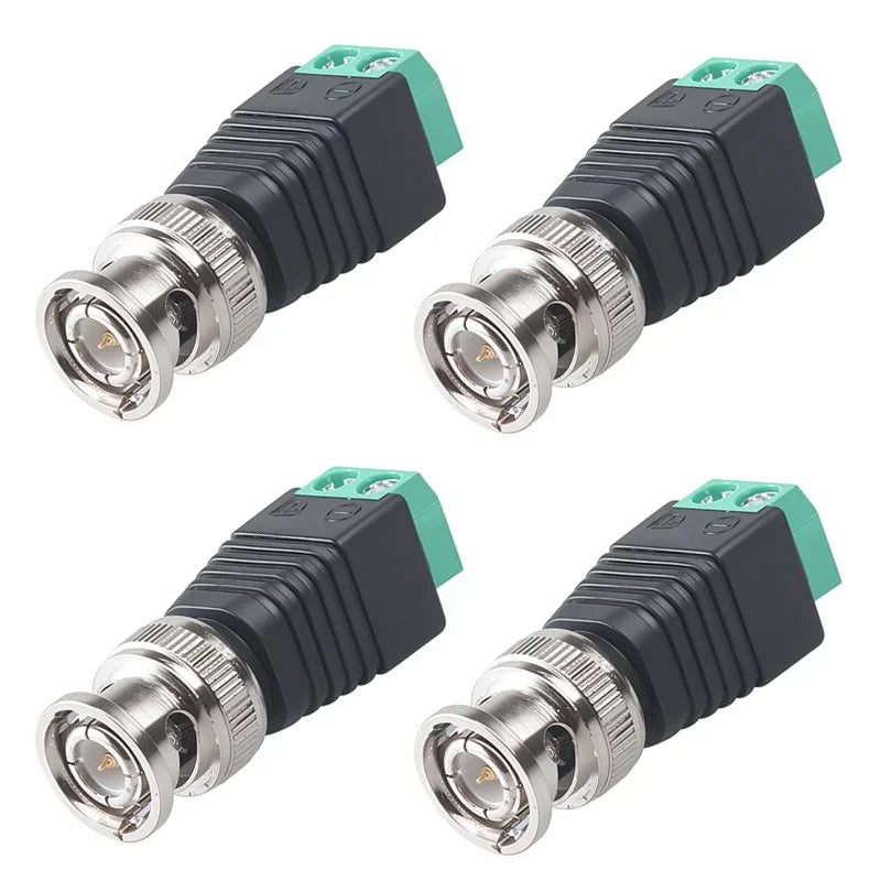 4/10Pcs BNC Male Female Q9 Plug Socket Adapter Connector with Screw Terminal for Audio Video CCTV Surveillance Camera