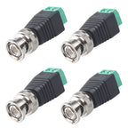 4/10Pcs BNC Male Female Q9 Plug Socket Adapter Connector with Screw Terminal for Audio Video CCTV Surveillance Camera