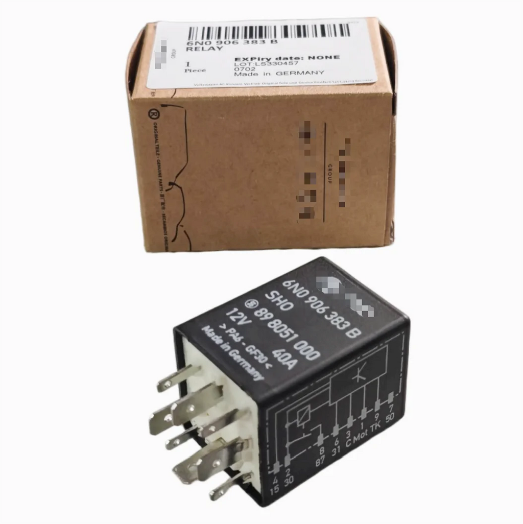 6N0906383B 6N0906383 6N0906383A 12V 40A Fuel Pump Relay No. 410 for Volkswagen Audi  Seat 1996-2010 | OE Replacement
