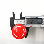 Red Mushroom Cap 1NO 1NC DPST Emergency Stop Push Button Switch AC 660V 10A Switch Equipment Lift Elevator Latching Self Lock