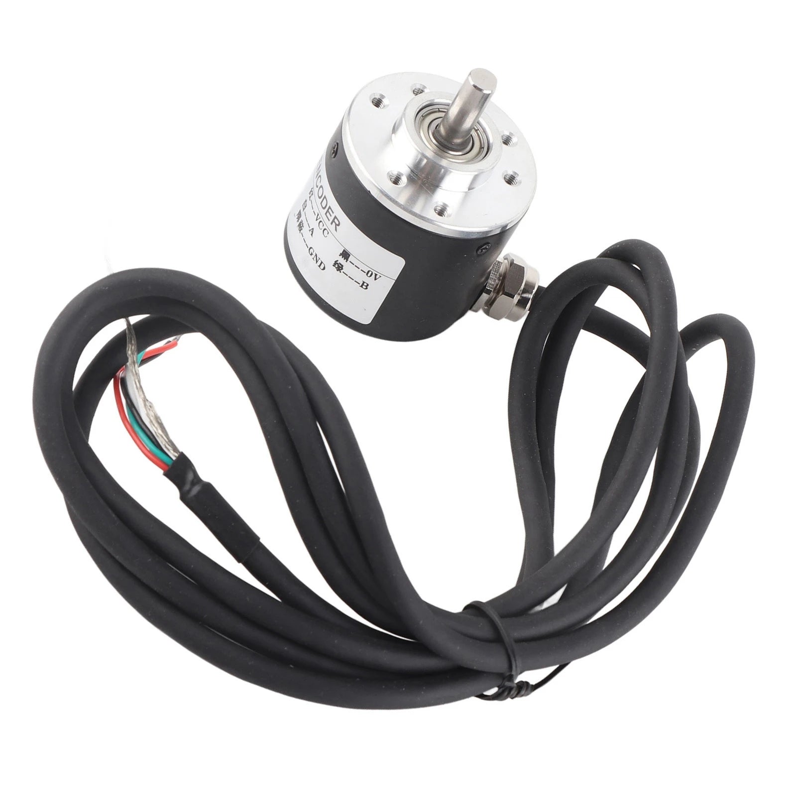 Encoder 600P/R Magnetoelectric Incremental Rotation Encoder 5V‑24V  2‑Phases Shaft 6mm Magnetoelectric Rotation Encoder