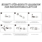ZoeRax RJ45 Cat8 Cat7 Connector Tool-Free All Metal Ethernet Termination Plug for 22~24AWG CAT8/CAT7/CAT6A Lan Cable