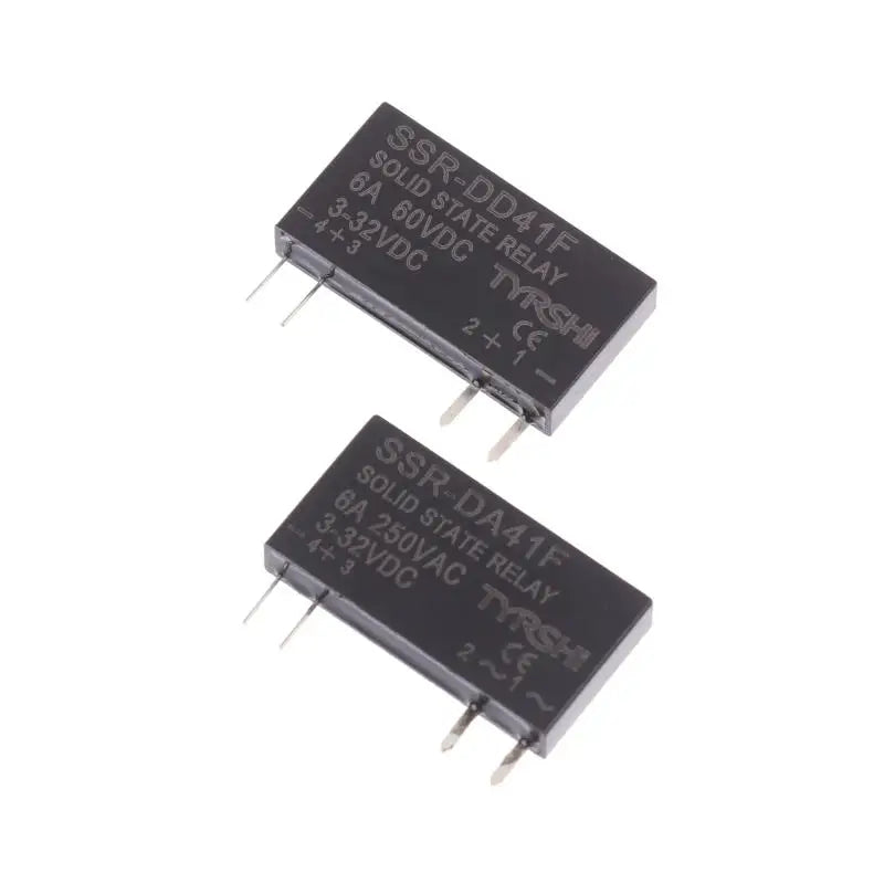 SSR-41FDD/41FDA Solid State Relays DC To DC Slim Relay Module 3-32VDC 6A Mini Relay Non-contact DIN Rail Relay