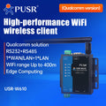 PUSR Serial RS485 RS232 to WiFi Converter Industrial Wireless Client Modbus Gateway MQTT Protocol USR-W610 (Qualcomm Version)