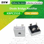2PCS KBPC2510 25A 1000V Diode Bridge Rectifier KBPC2510 Square Rectifier