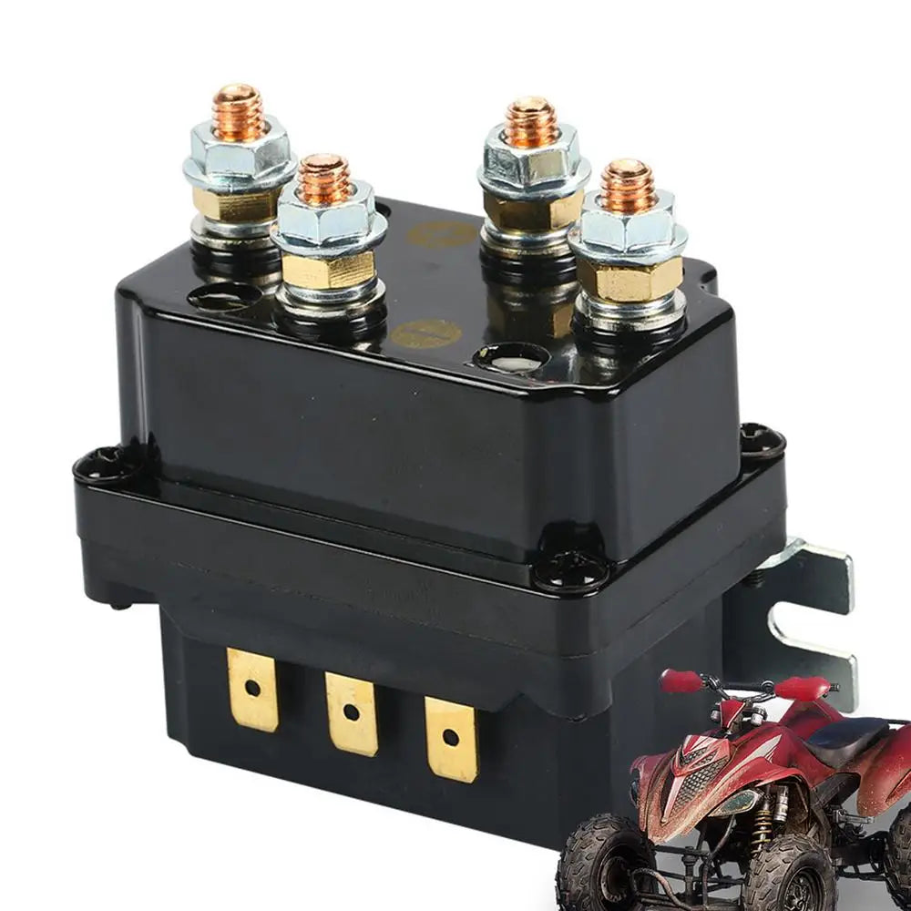 12V 500A Winch Remote Contactor 5000-7000 Lbs Winch Control Solenoid Relay Twin Wireless Remote Recovery For Car JeepsUniversal