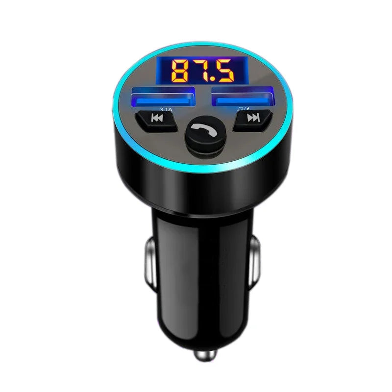 Car Bluetooth Receiver with Lossless Audio Quality MP3 Player, Car Adapter with Cigarette Lighter Socket and Charger