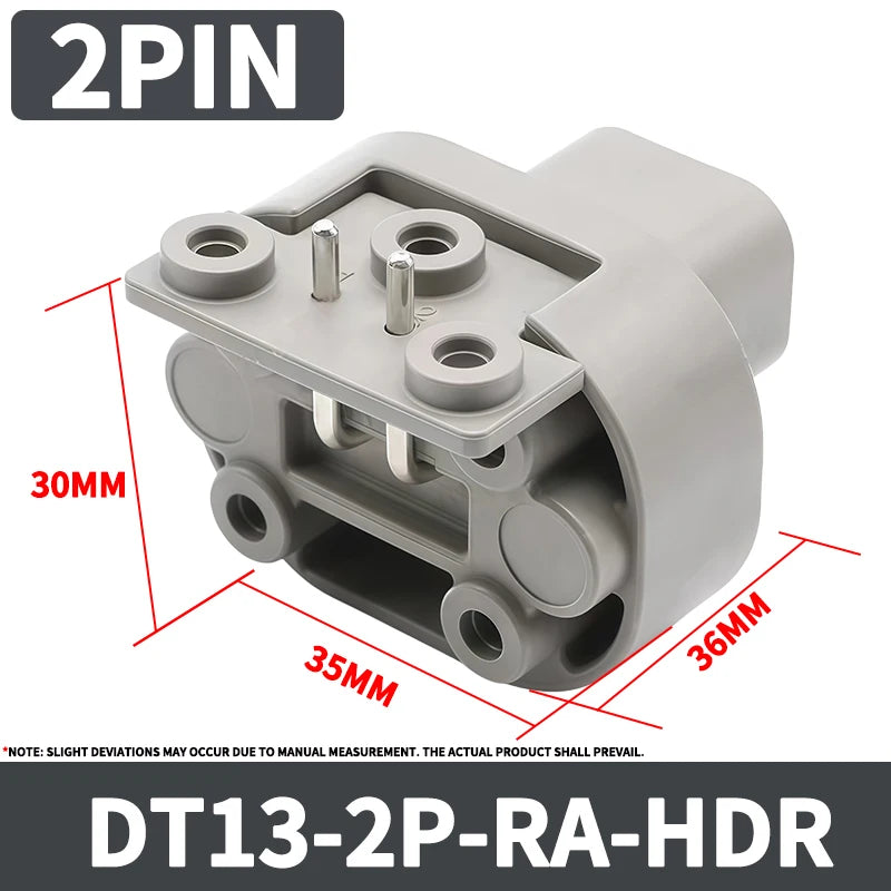 DT13 Series  Waterproof  Automotive PCB Right-Angle Header Connector 2/3/4/6/8/12Pin Male/Female Kit for Car Truck Bus Marine