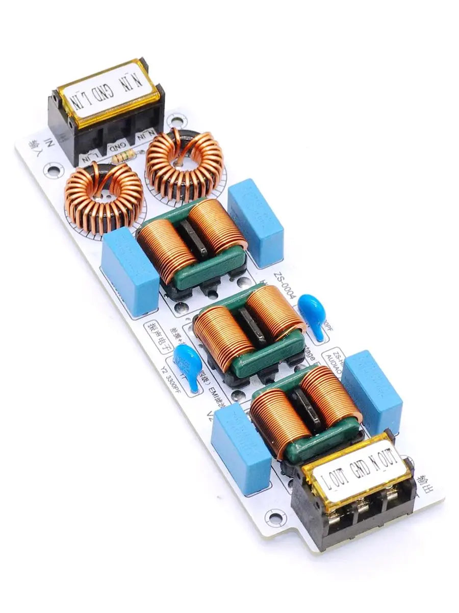 6A 10A AC 110V 220V EMI Filter Electromagnetic Interference Suppressor Common Mode Power EMC Audio Amplifier Inverter Purifier