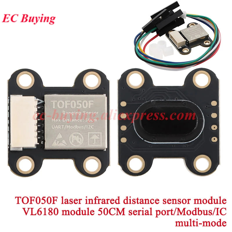 5Pcs/1pc VL6180/VL53L0X/VL53L1X TOF10120 Time of Flight ToF Laser Ranging Sensor TOF050F TOF050C TOF200C TOF400C 50CM/2M/4M IIC