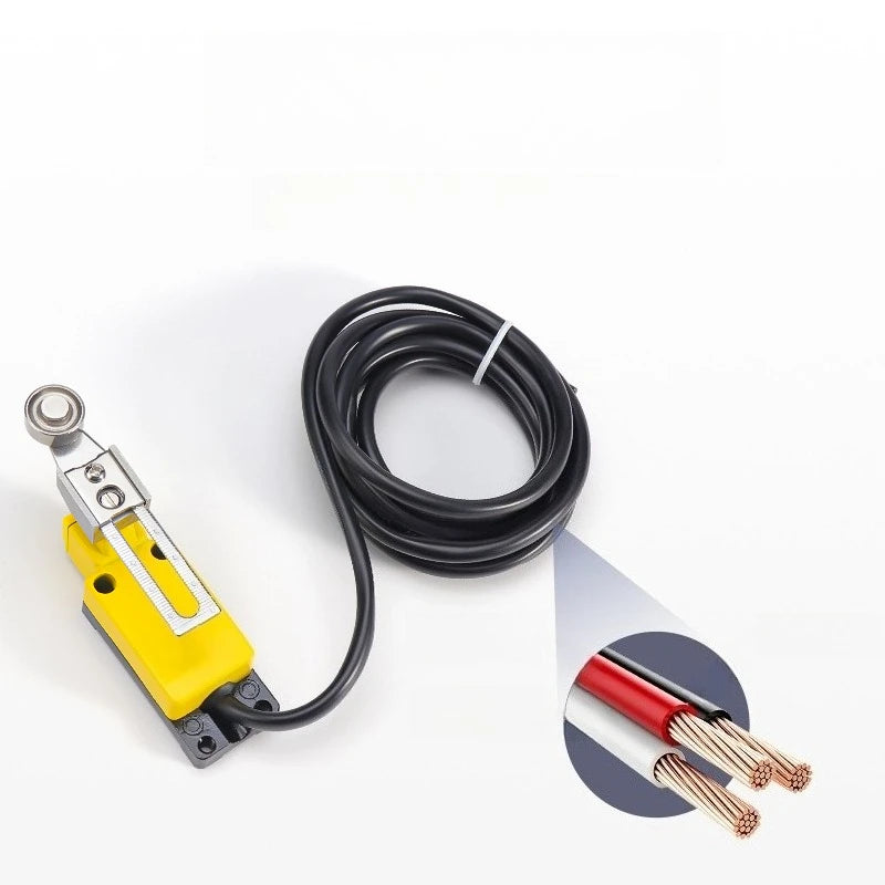 IP67 Waterproof Travel Limit Switch Limit Switch Micro Movement Roller 8108 Sealed Three Core Wire Swing Switch