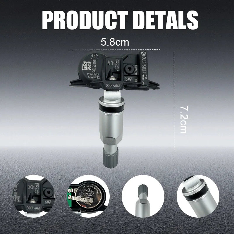 Tire Pressure Monitoring Sensor TPMS PMV-E100 For Toyota RAV4  Corolla Lexus Compatible With 42607-02090 42607-53040 42607-12020
