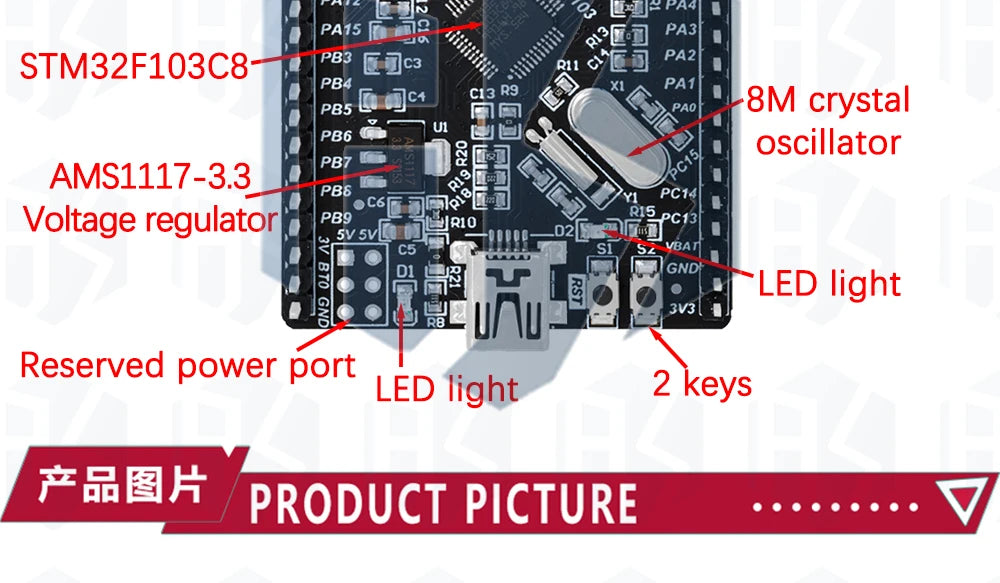 STM32F103C8T6 stm32f103 stm32f1 STM32 system board learning board evaluation kit development board