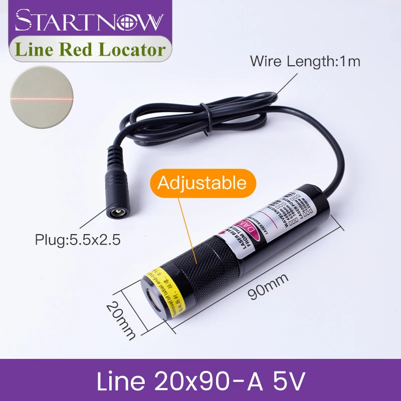 Line Red Locator 635nm Infrared Adjustable Laser Module Locator Red Laser Line Positioning For Woodworking Stone Cutting Machine