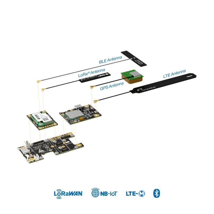 LinkONE  LTE-M NB-LoT LoRaWAN Device Based On NRF52840  SX1262 And BG77 Arduino IDE Compatible RAK10715