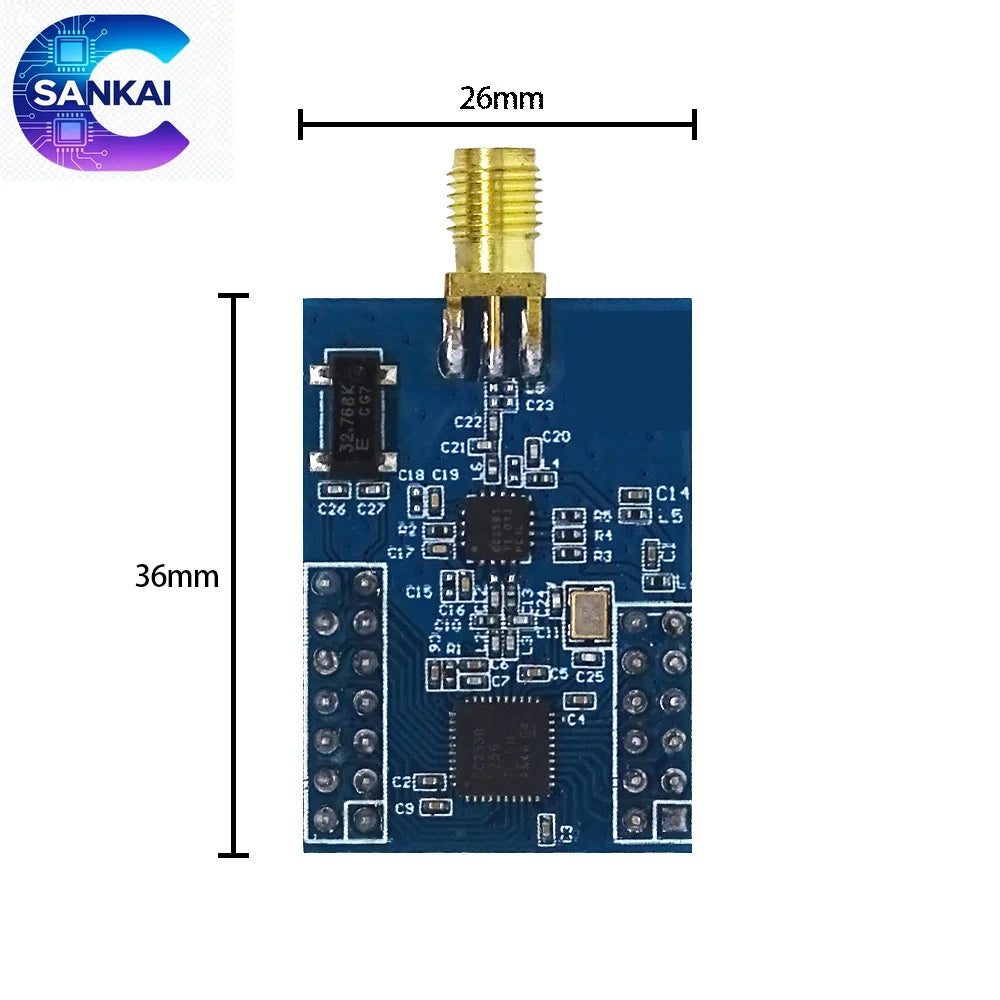 ZigBee UART Module CC2530 with CC2591 PA, Wireless Serial Adapter for IoT