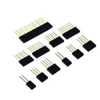 10PCS 2.54mm Single Row Female Long pins 11mm Breakaway PCB Board Pin Header socket Connector 1*2/3/4/6/8/10/15Pin For Arduino