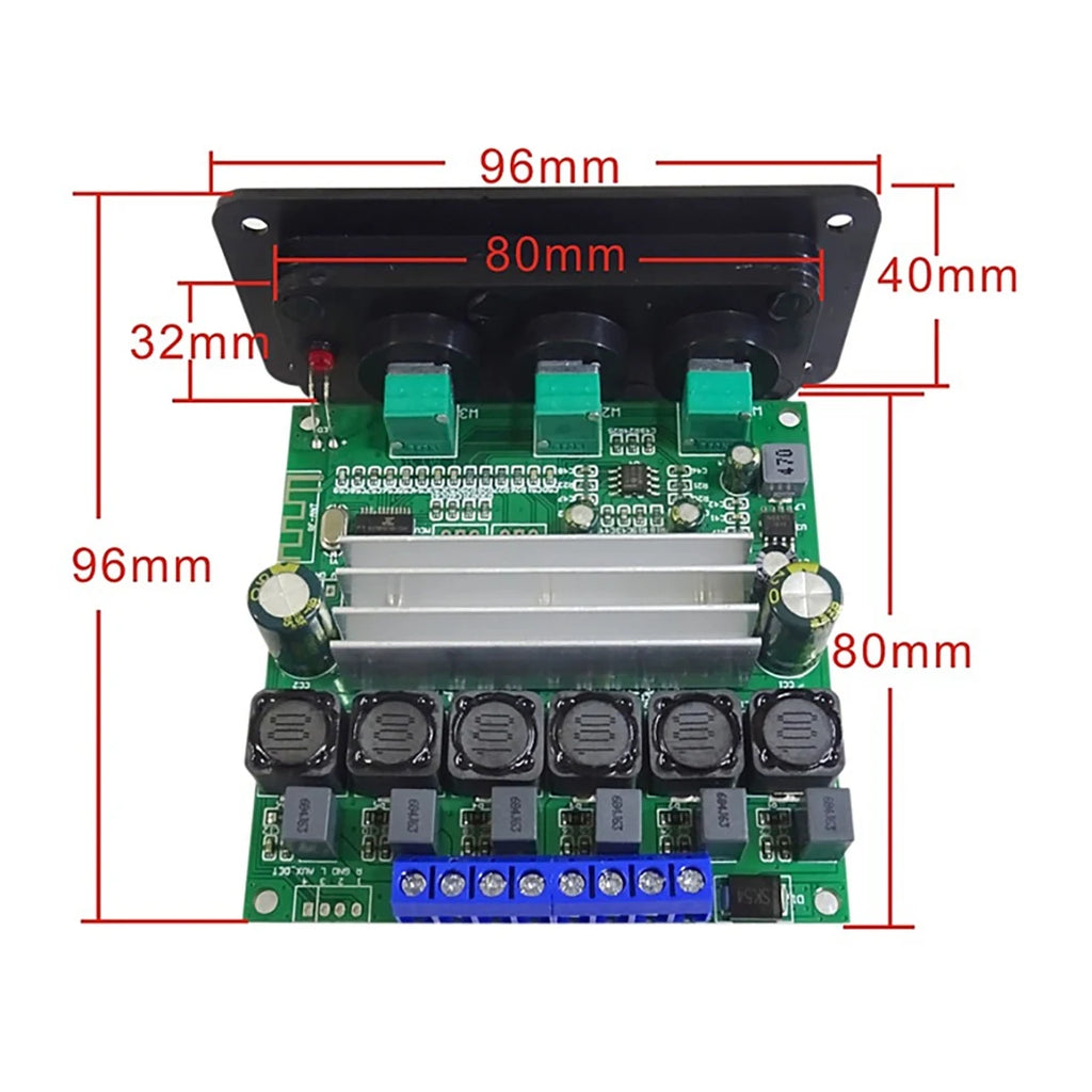B29C-TPA3156D2 2.1 Channel Bluetooth 5.0 Digital Amplifier Board 2X 70W+140W High Power Subwoofer Class D Amplifier DC8V-24V