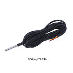 High Quality DS18B20 Waterproof Thread Temperature Probe Temperature Sensor 100cm-500cm