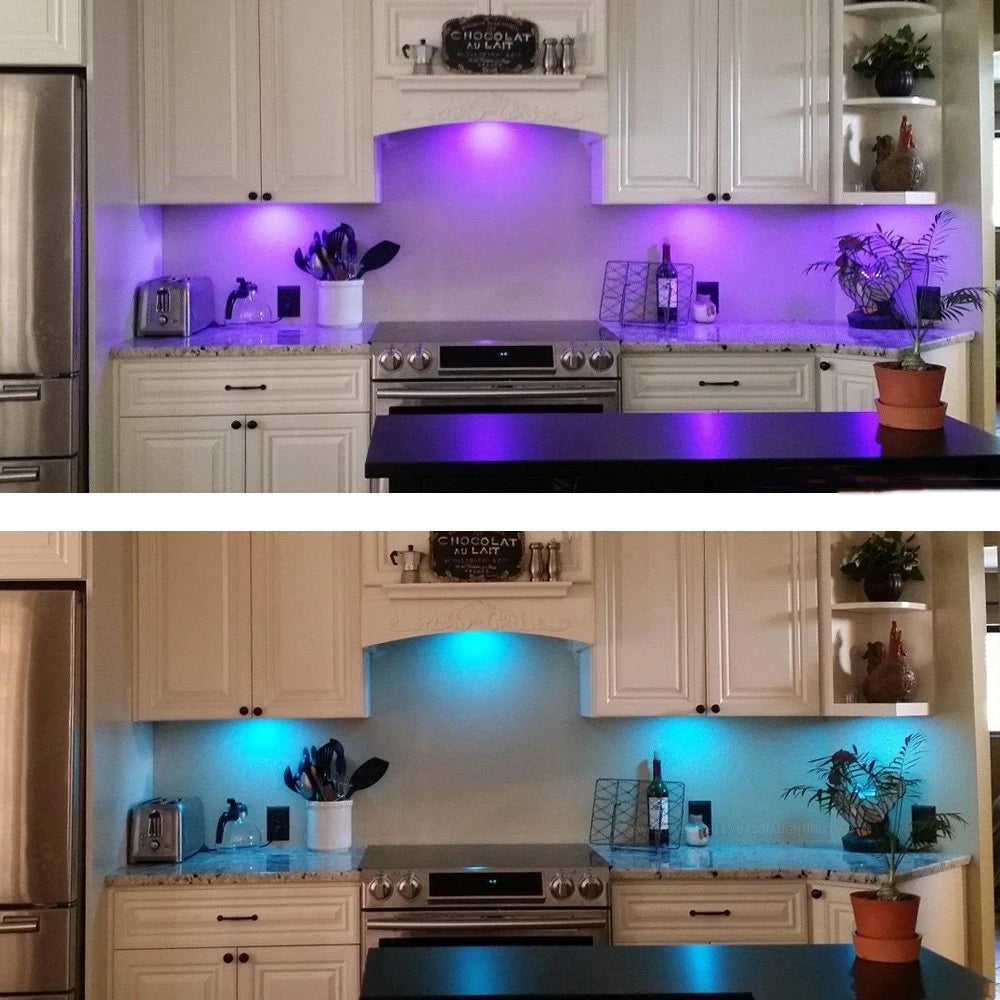 1 2 3 5 6 8 Lihgts RGB LED Cabinet Light 12V WiFi Bluetooth 24Key 44Key Remote Control Power Kit for Kitchen Wardrobe Lighting