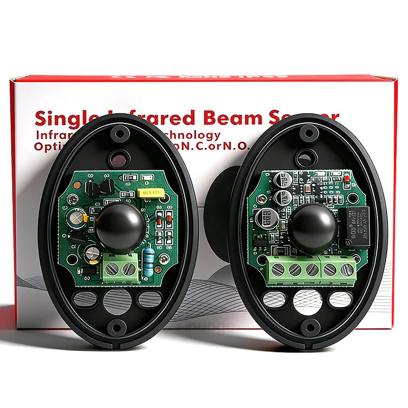 Single Infrared Beam Sensor Photocell Garage Door Infrared Sensor 12V-24V for Sliding Gate Ir Barrier Automatic Obstacle Alarm