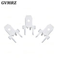 100PCS/lot  4.8mm 6.3mm PCB Spade Terminal Connector Cold Press Tab Solder Lug Male Crimp Terminal Plate for Circuit Board