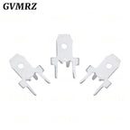 100PCS/lot  4.8mm 6.3mm PCB Spade Terminal Connector Cold Press Tab Solder Lug Male Crimp Terminal Plate for Circuit Board