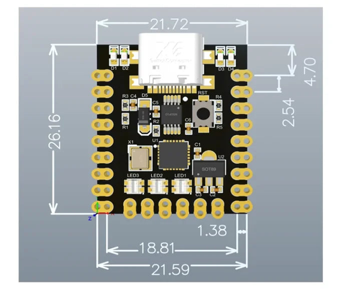 NANO V3.0 / Nano SuperMini Type-C development board atmega328p chip ch340 serial port For arduino