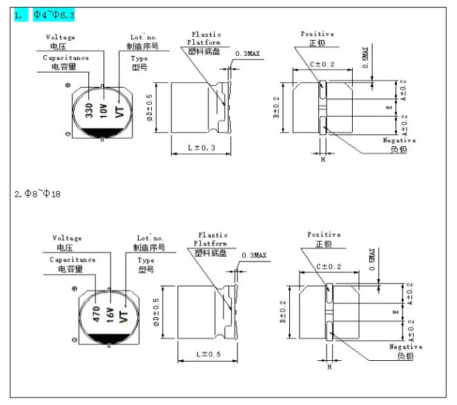 50pcs/10pcs SMD Electrolytic Capacitor Aluminum 6.3V 10V 16V 25V 35V 50V 63V 100V 400V 1UF 4.7UF 10UF 47UF 100UF 470 680 1000UF
