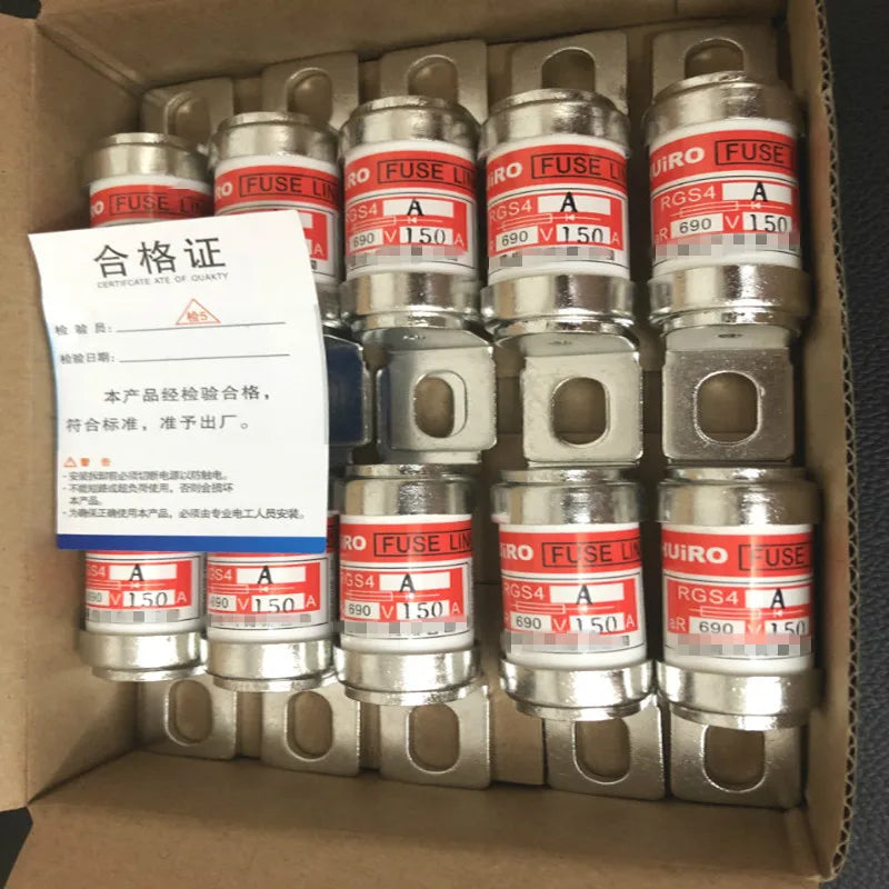 10PCS/Lot 660V/690V  RGS4A  80A 100A 125A 130A  Electronic Circuit Overload Protection Ceramic Bolt Connected  Acting Fuse Link