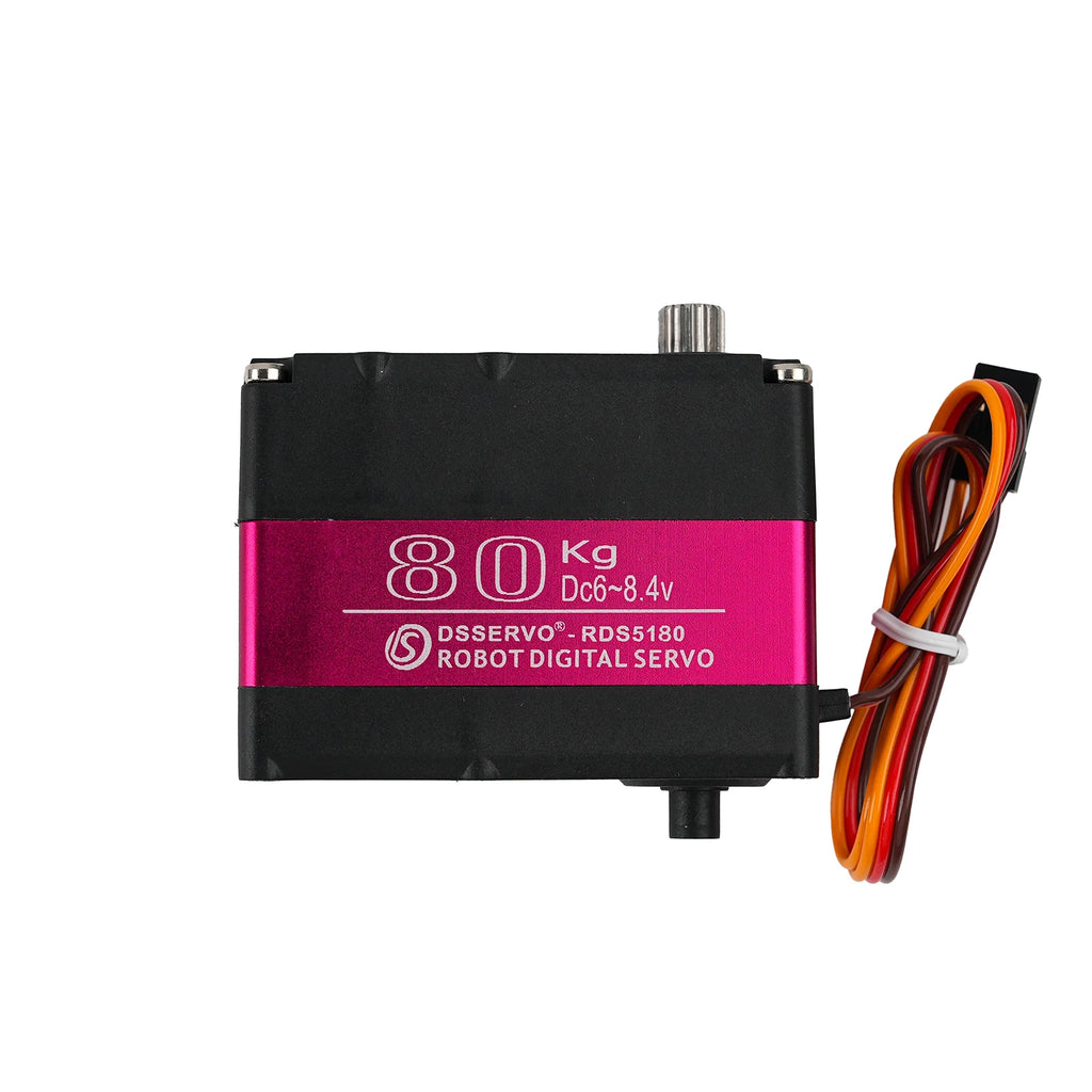 80kg DS5180MG Digital Servo Motor 7.4V High Torque Waterproof Metal Gear Dual Axis with Bracket for 1/5 RC Car Baja SAVOX-0236