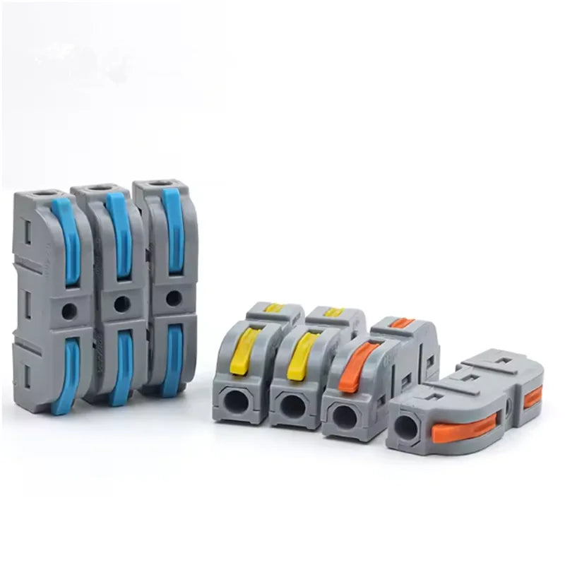 Boxed 34PCS Lever Quick Home Wire Connectors Terminals Conductor Spliceable Butt Wiring Block Reusable Electrical Connectors