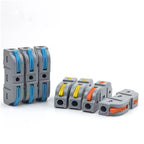 Boxed 34PCS Lever Quick Home Wire Connectors Terminals Conductor Spliceable Butt Wiring Block Reusable Electrical Connectors