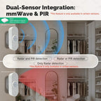 Zigbee /WIFI Human Presence PIR Motion Sensor Luminance Temperature Humidity Detector USB/Battery For Smart Life Tuya Z2M
