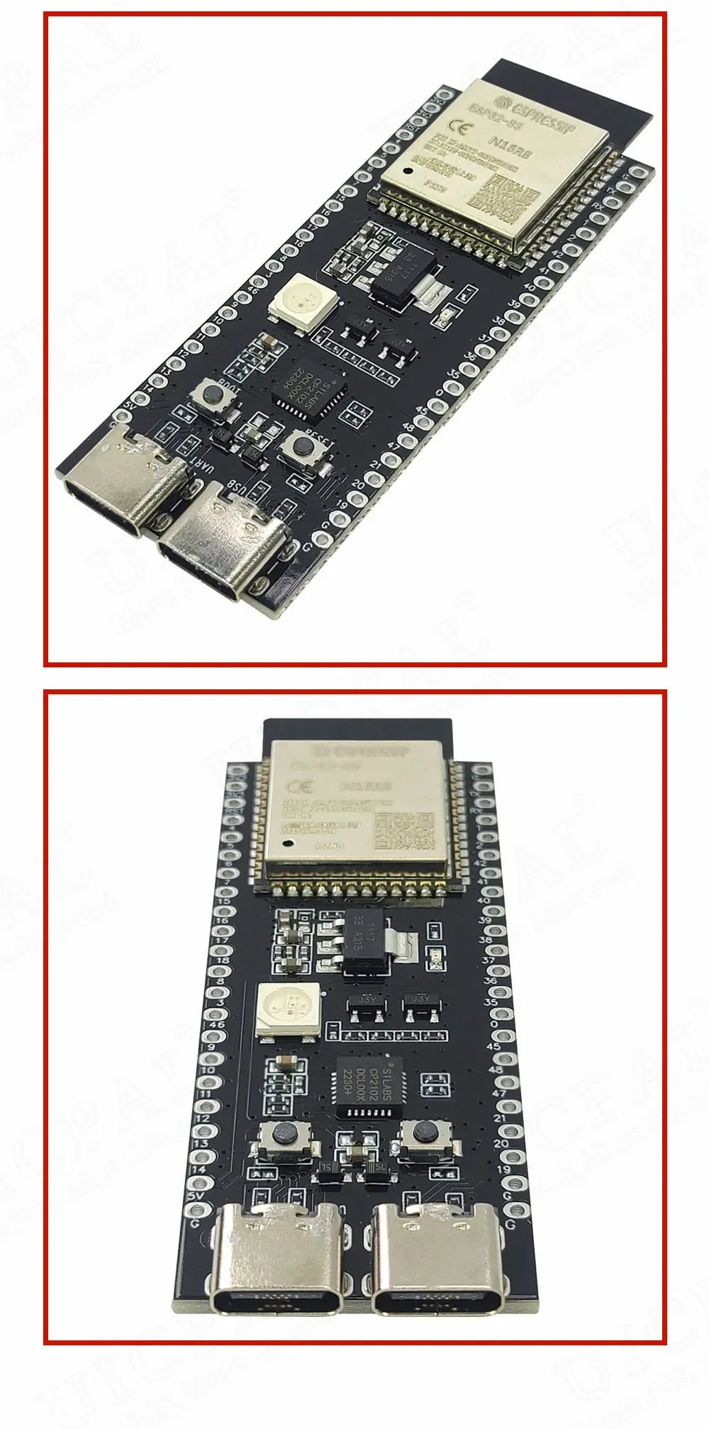 ESP32-S3-DevKitC-1 Development Board BT 2.4G Wifi Module for Arduino 8MB PSRAM 16MB FLASH N16R8 44Pin CP2102 Type-C ESP32S3