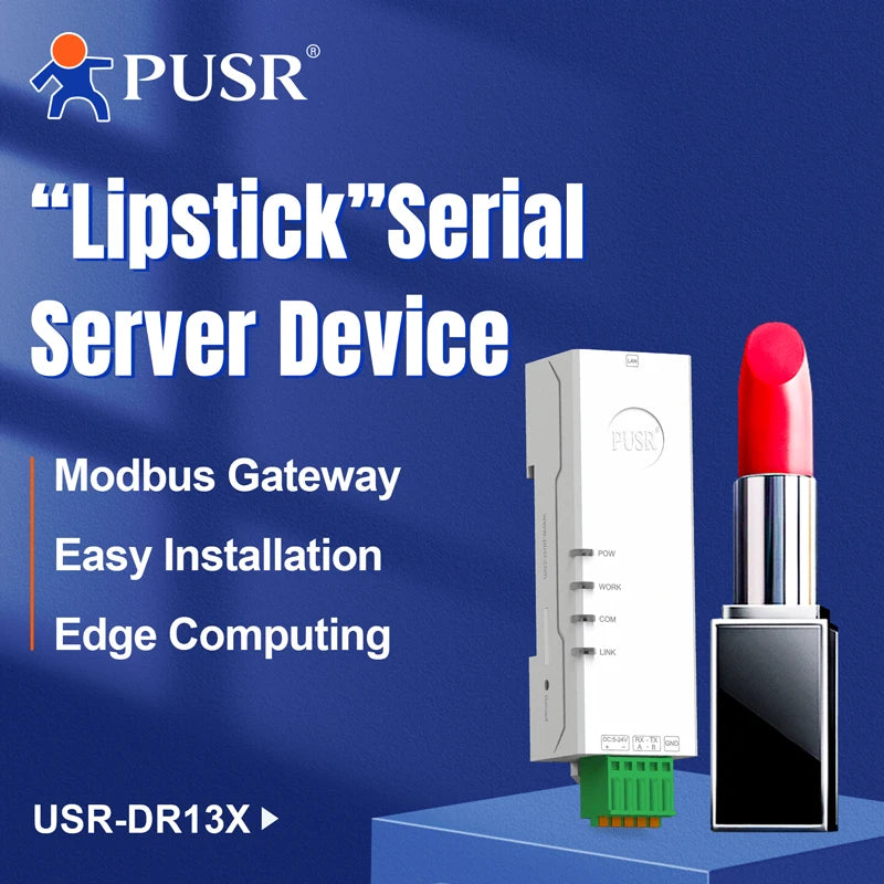 PUSR Din Rail RS485 RS232 to Ethernet Converter Serial Server MQTT/HTTP Modbus RTU to TCP Gateway Edge Computing USR-DR132/134
