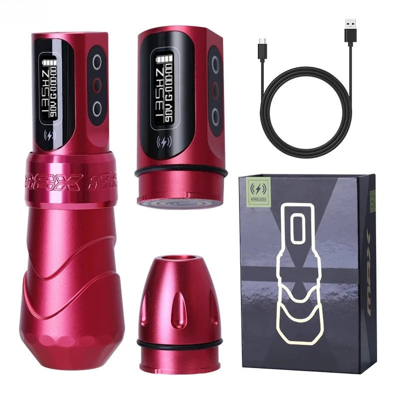 New Flux MAX Wireless Tattoo Machine’4.0 Stroke 2400mAh 2 battery lithium battery tattoo pen
