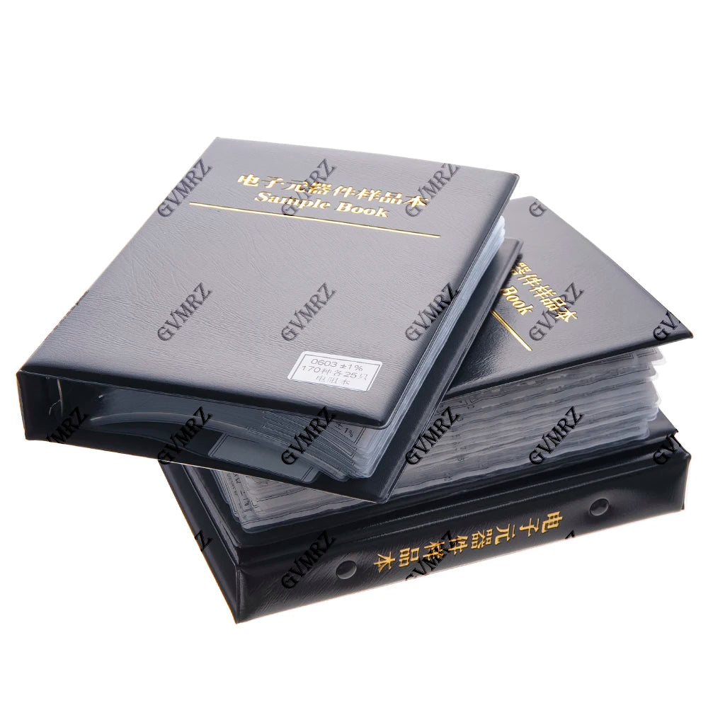 0201 0402 0603 Resistor Kit SMD Book Resistor Assortment Kit 0805 1206 1% FR-07 170 Values 0R-10M Smd DIY Sample Book