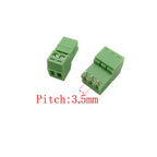 5Pair 15EDG 3.5 mm KF2EDG 3.5mm PCB Screw Terminal Block Connector Right Angle / Straight Needle Plug Pin Header Socket 2-12 Pin
