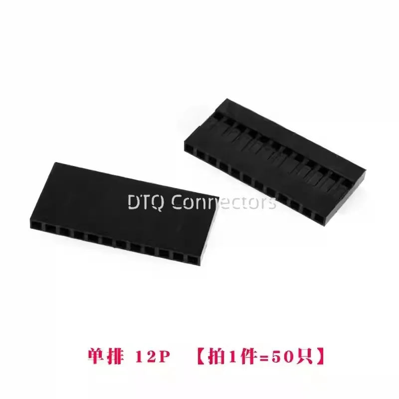 50pcs 2.54mm Dupont connector Male/Female Pin Way Cable Plug 2/3/4/5 Pin Electrical Pin Jumper Header Housing Wire Connector Kit