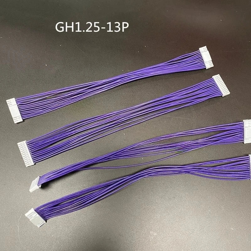 10pcs GH1.25mm GHR-13/14/15/16V-S with Latch Lock Single/Double Side Terminal Crimped Electronic Wire Cable 13P 14P 15P 16P