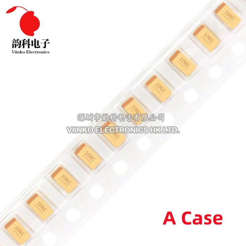 10pcs A B C D Case Tantalum Capacitor 6V 10V 16V 25V 35V 50V 0.1UF 1UF 2.2UF 4.7UF 10UF 22UF 33UF 47UF 100UF 220UF 330UF 470UF