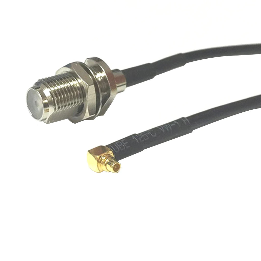 New F Male Female Jack Switch MMCX  Male Plug Right  Angle  RF Coax Cable RG174  Wholesale  Cabl Adapter