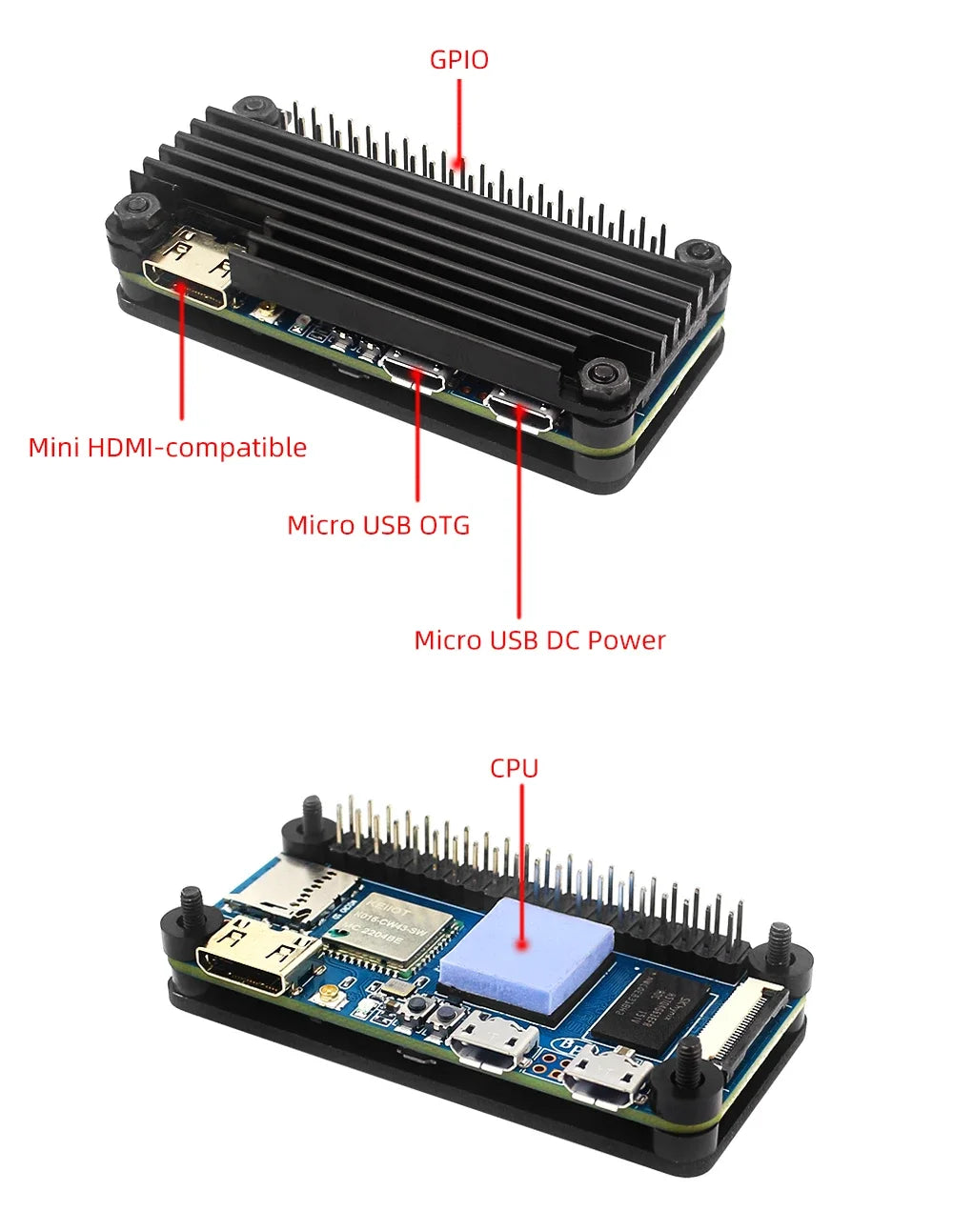 Banana Pi M2 Zero BPI-M2 Zero Alliwnner H3 Cortex-A7 WIFI & BT Same Size As Raspberry Pi Zero 2 W Optional Case Power Supply