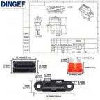 5PCS Waterproof Auto Standard Middle Fuse Holder + 1-50A Car Boat Truck ATC ATO Blade Fuse 3A 5A 10A 15A 20A 25A 30A 35A 40A 50A